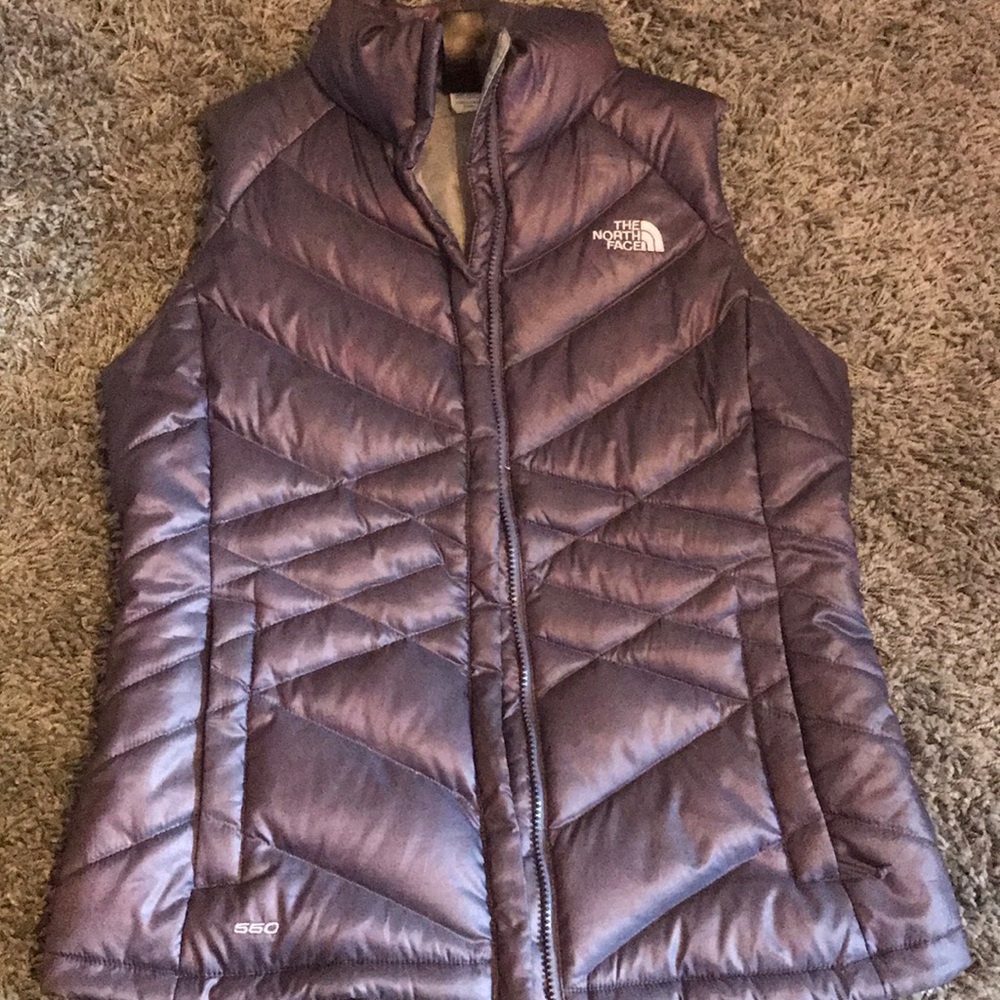 Metallic purple North Face vest